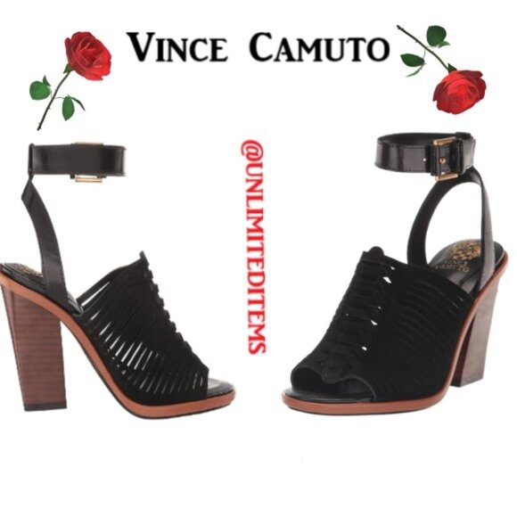 Vince Camuto Frenela Stacked Heel Sandal 🆕NWT - Picture 1 of 9
